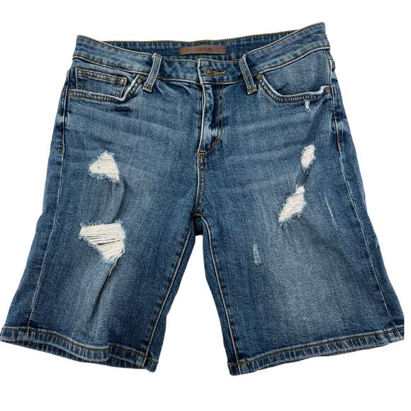 Joe's Jeans Pants - Joe’s Jeans Mid-length Shorts Factory Distressed Medium Wash Women's Size 27